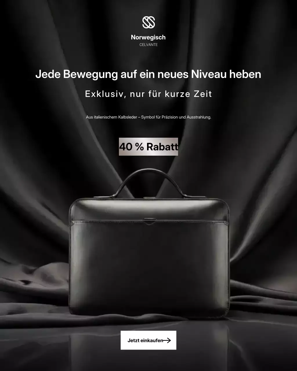 Zurück Elegant Leather Werbung Instagram Post