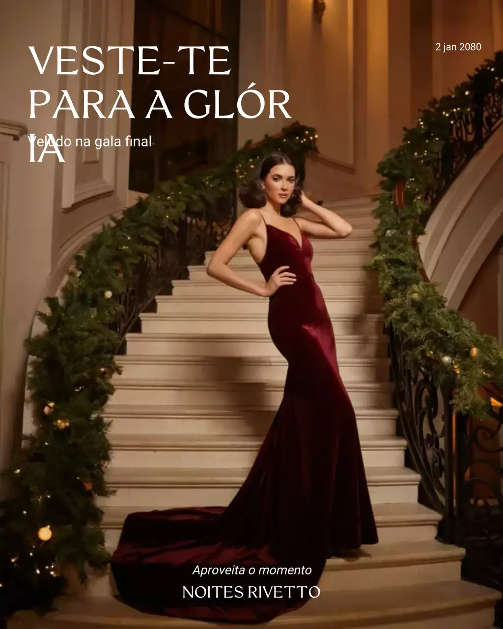 Publicidade de moda elegante de vinho no Instagram