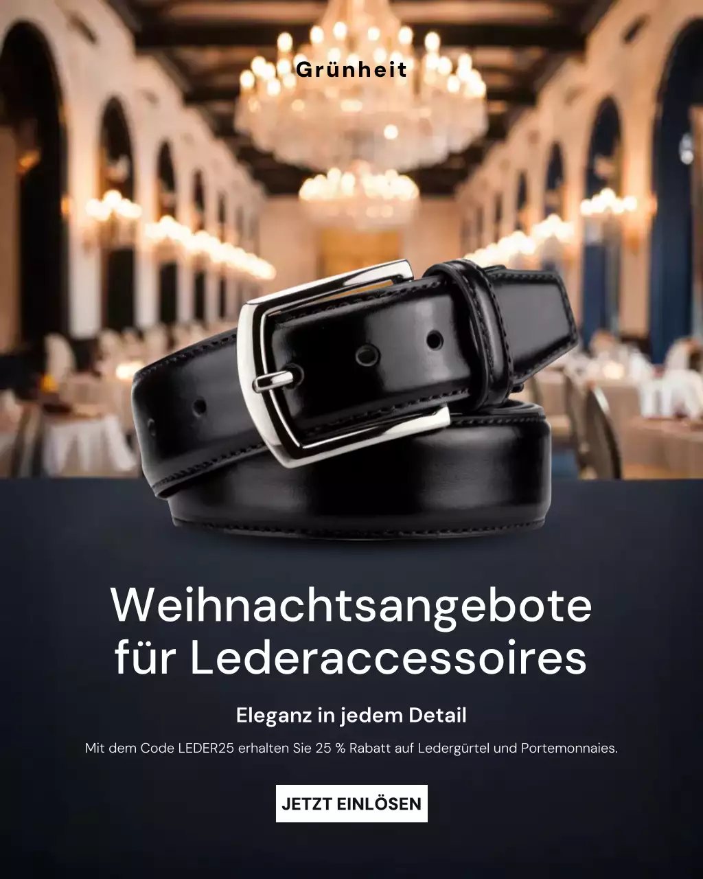 Instagram-Post zur Promotion von Black Elegant Leather
