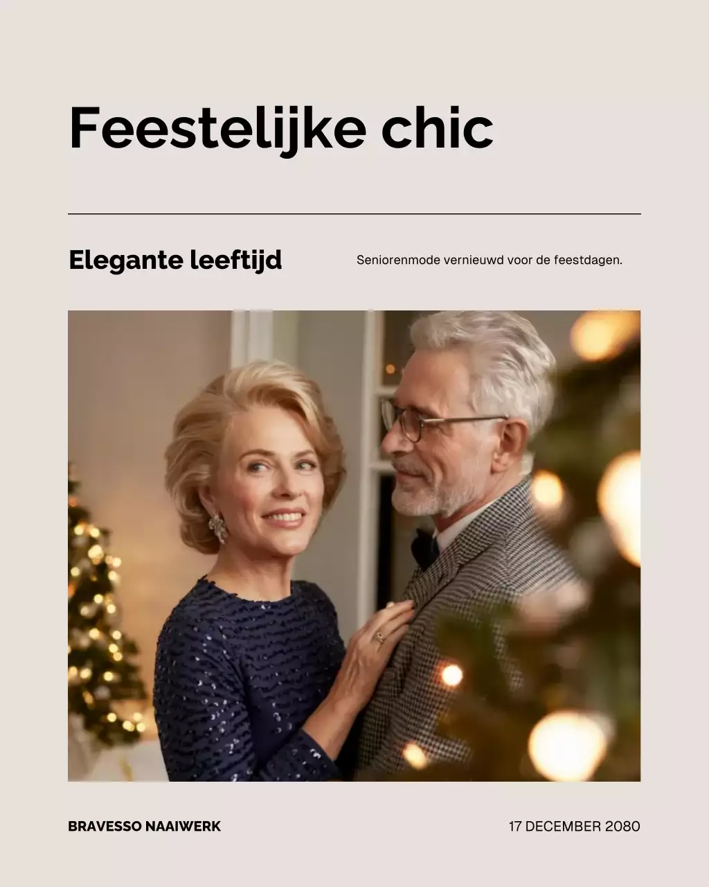 Beige elegante modepromotie Instagram-bericht