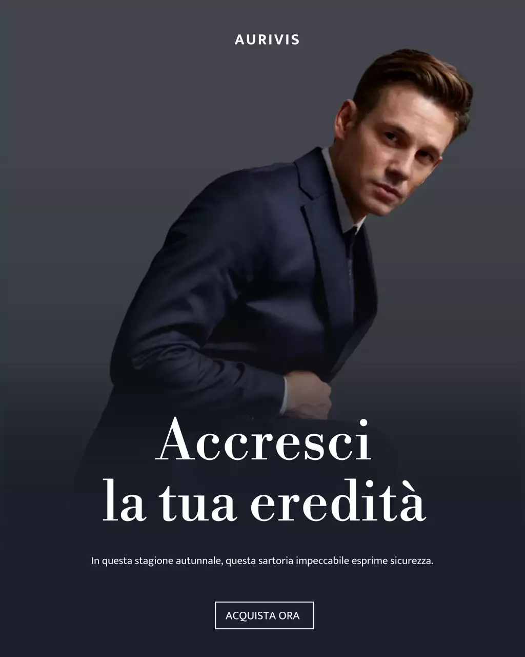 Post Instagram pubblicitario di moda elegante grigia