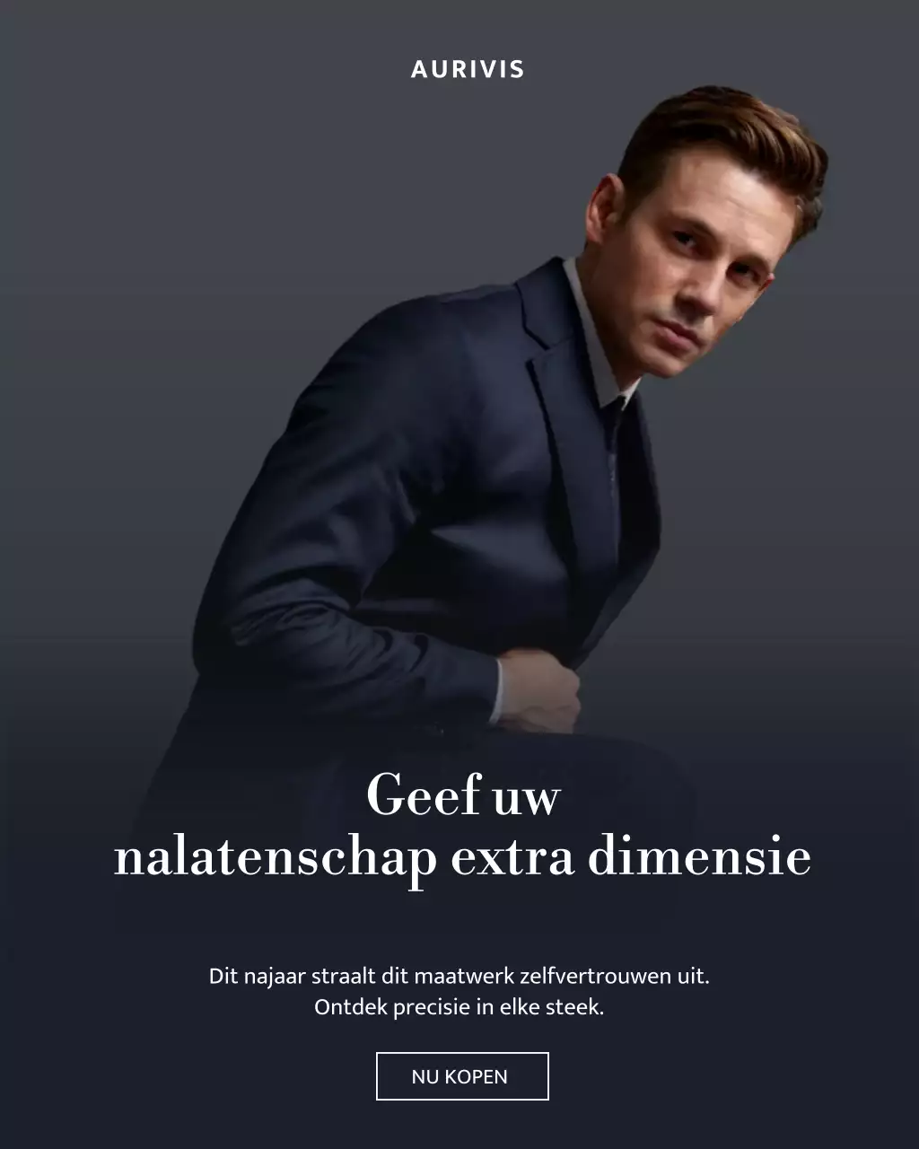 Grijze elegante mode-advertentie op Instagram