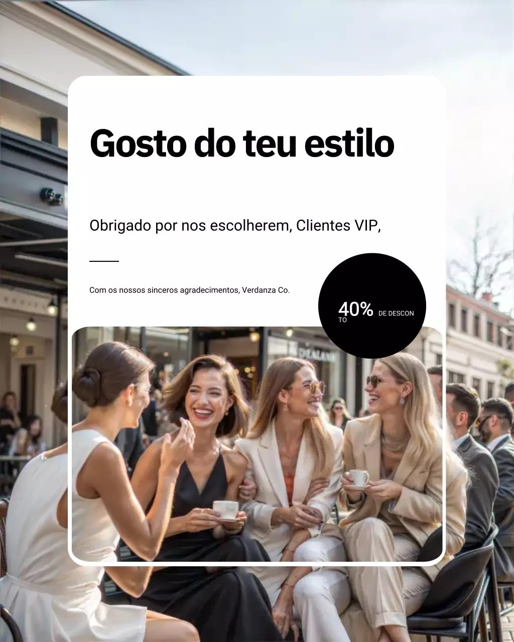 Postagem de promoção de moda moderna bege no Instagram