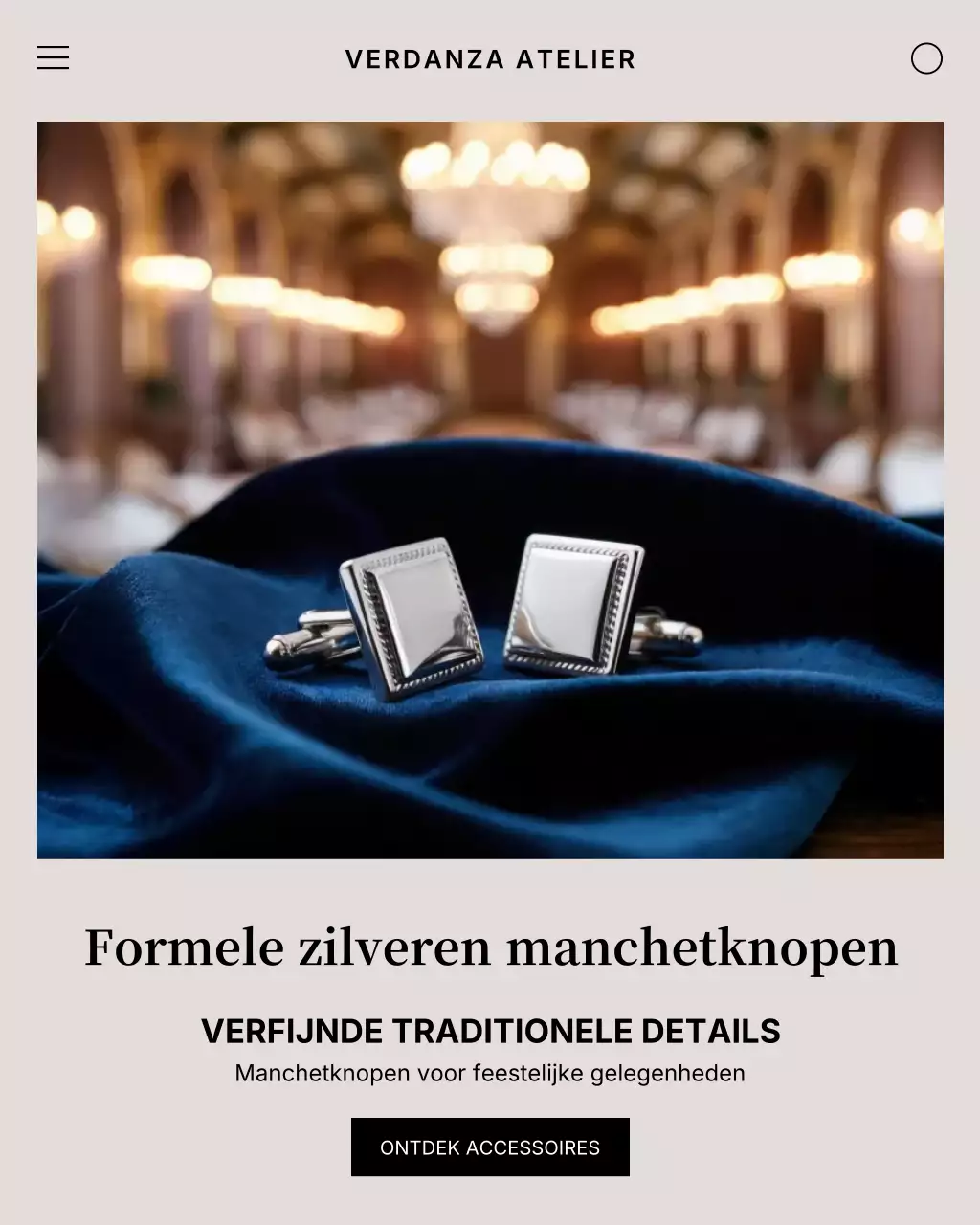 Zilveren elegante accessoires advertentie Instagram-bericht
