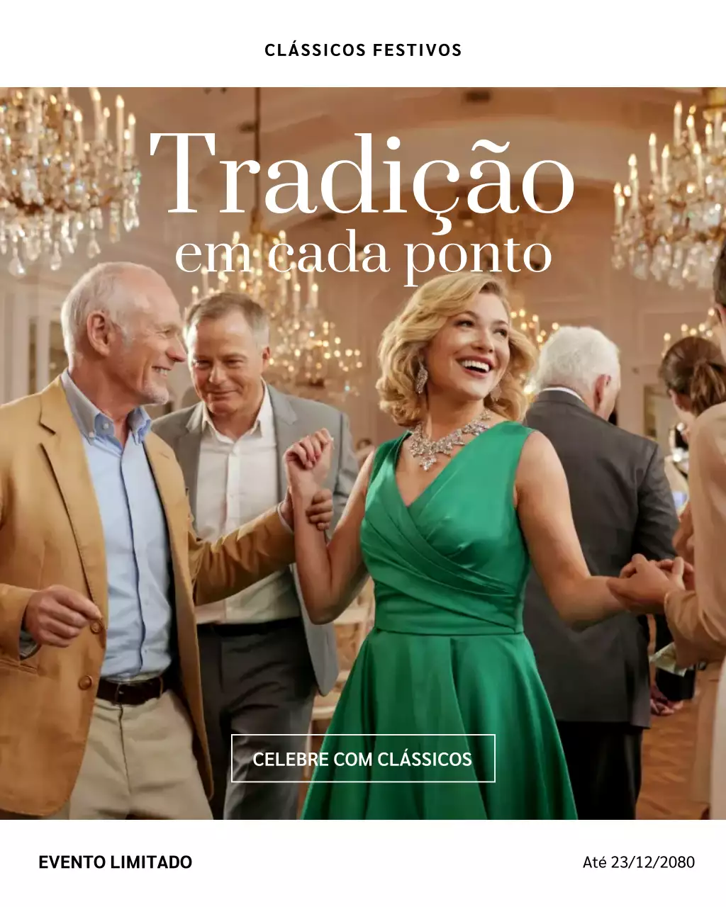 Postagem de promoção de moda elegante e verde no Instagram