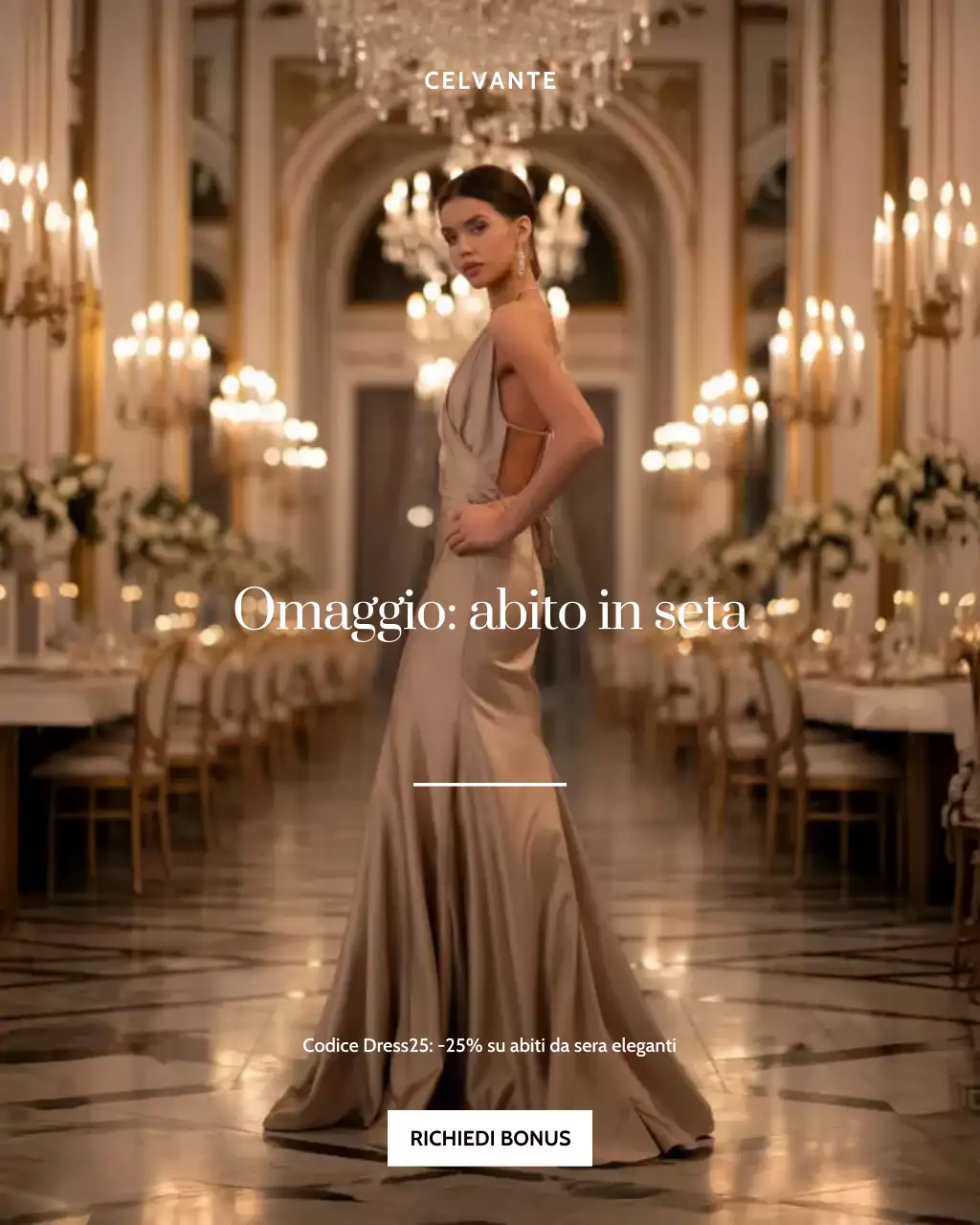 Post Instagram promozionale di moda elegante beige