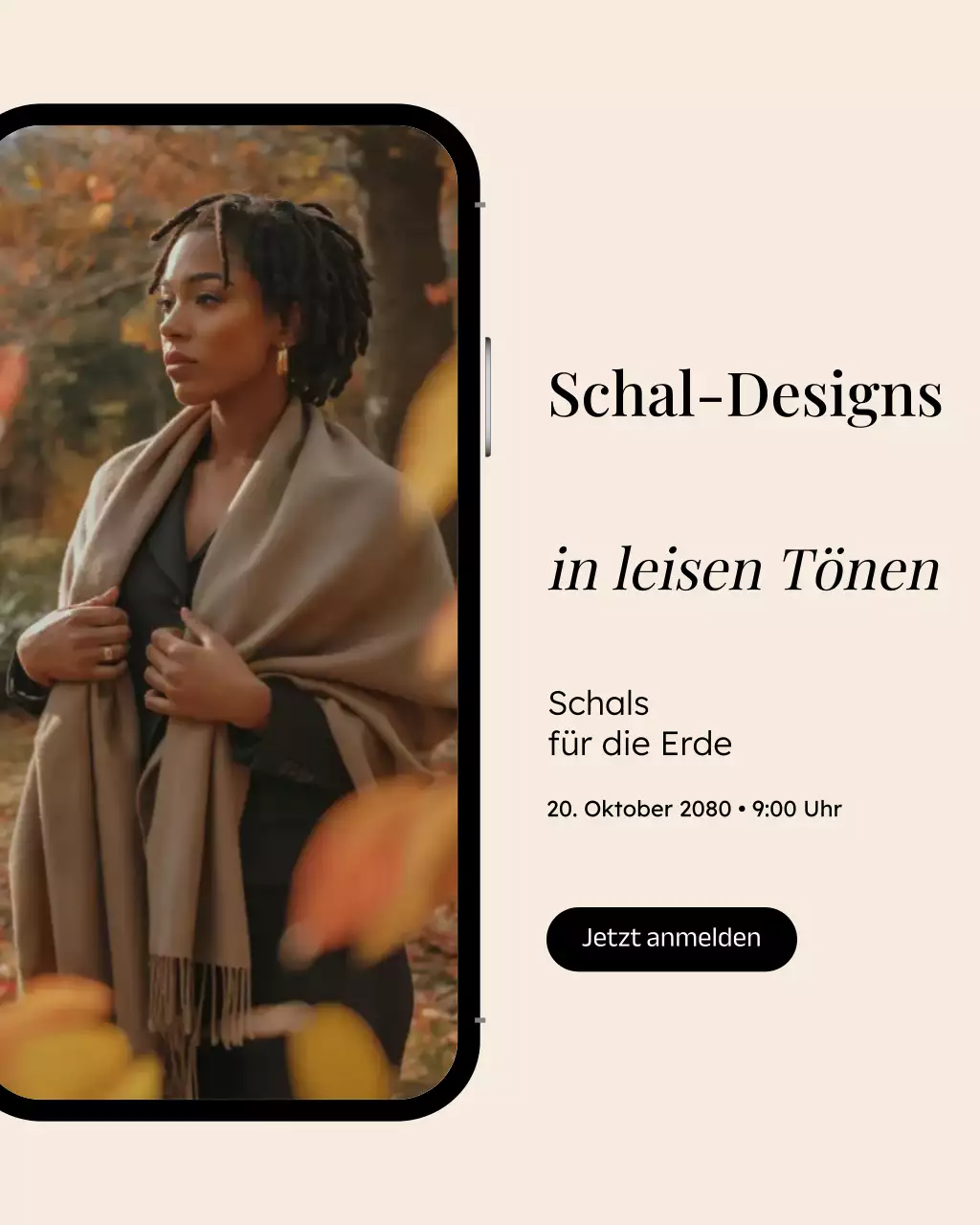 Beige Elegant Fashion Event Instagram-Post