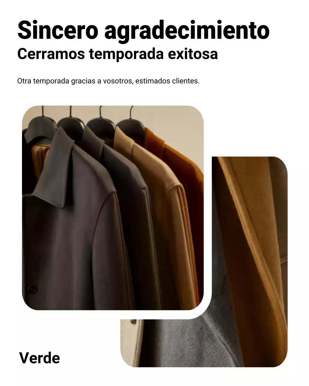 Publicación de Instagram del anuncio de Brown Classic Fashion