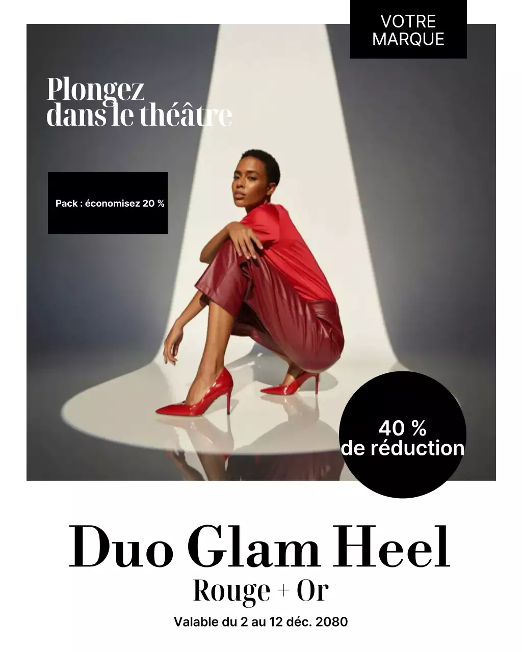 Publication Instagram promotionnelle sur Red Modern Fashion