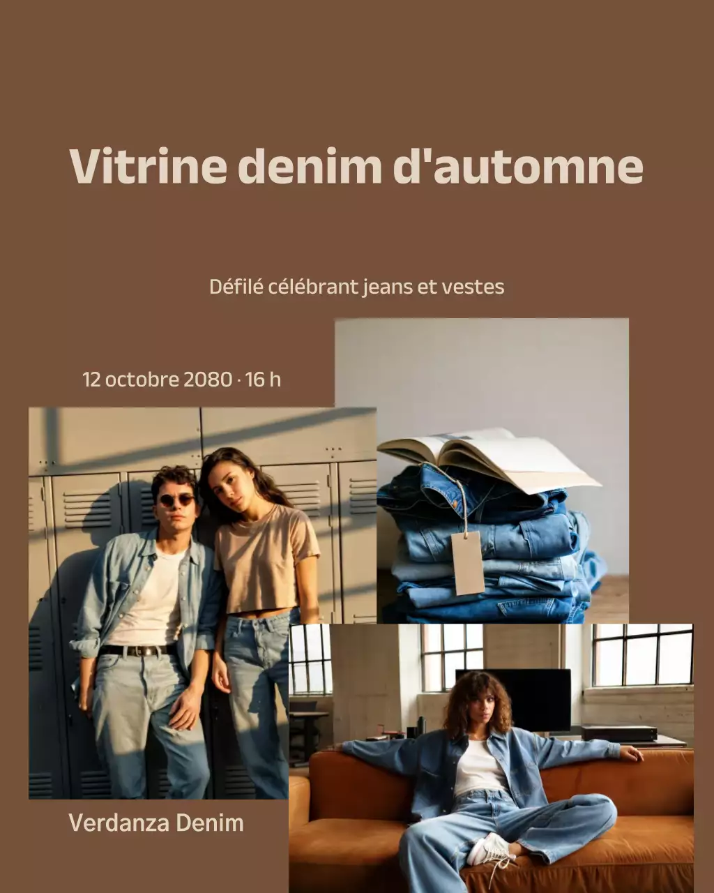 Publication Instagram de l'événement Blue Trendy Fashion