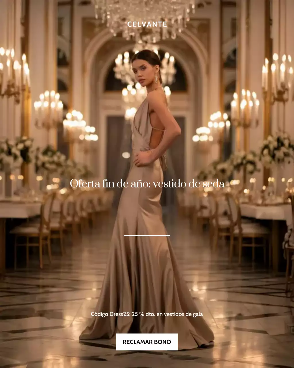 Publicación de Instagram de promoción de moda elegante en beige