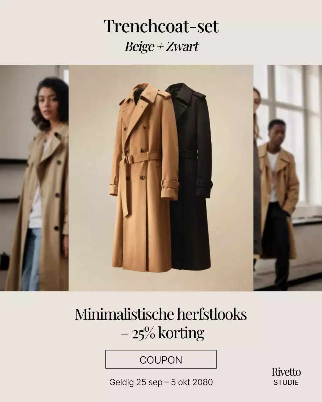 Beige Minimal Fashion Promotie Instagram Post