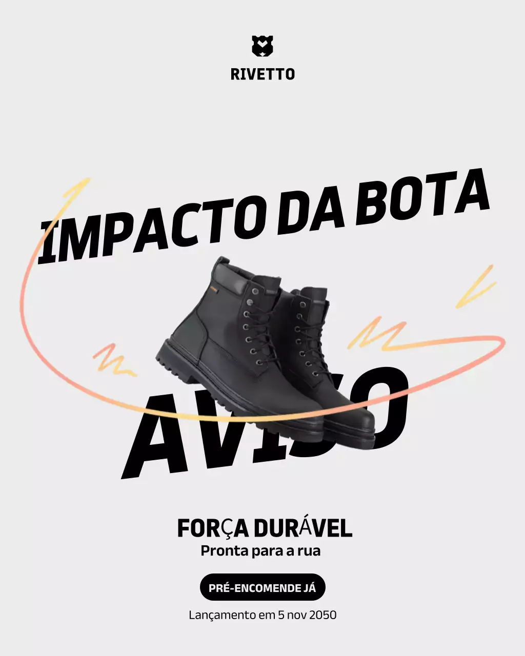 Publicação de calçados Black Bold no Instagram