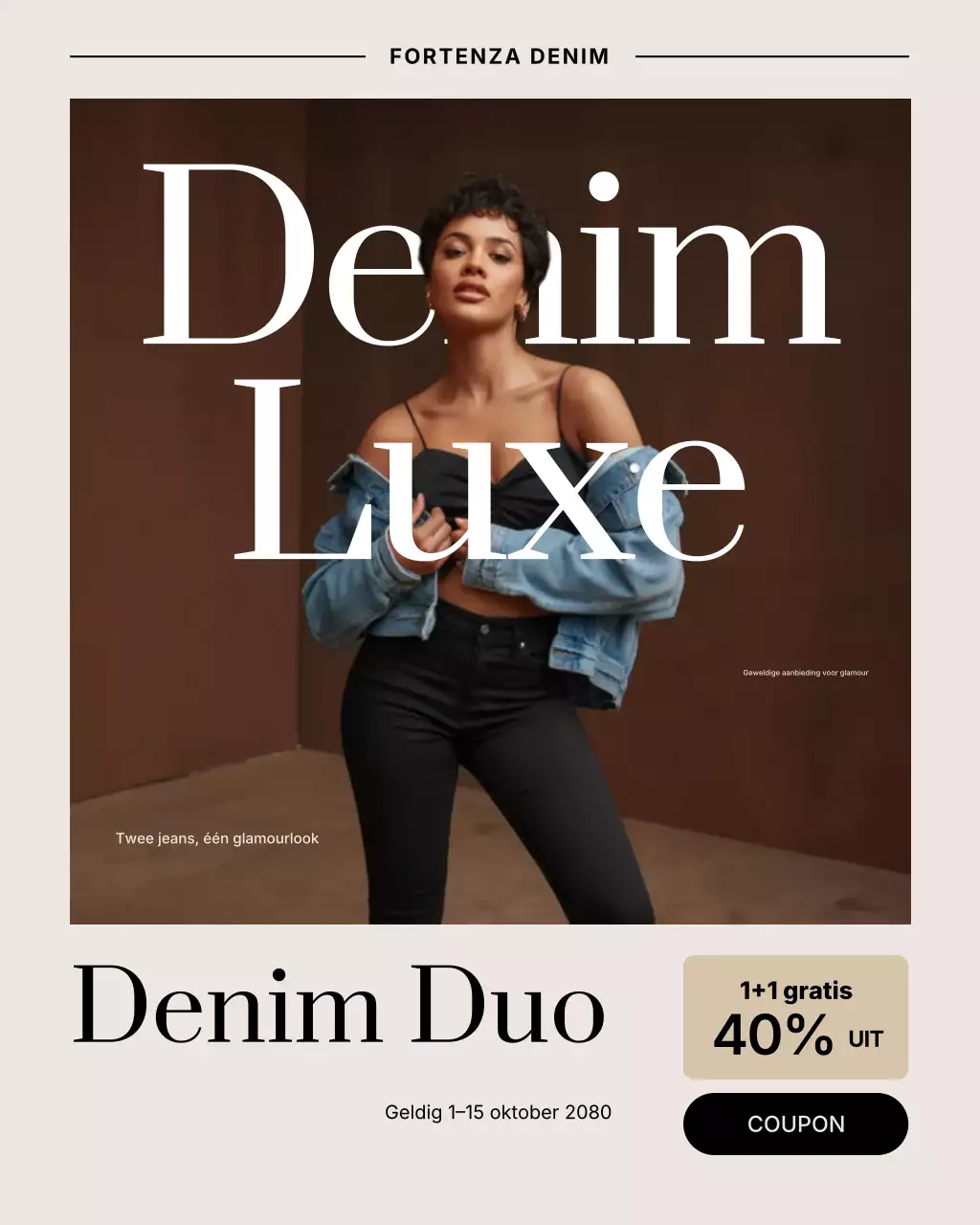 Beige moderne mode promotie Instagram-bericht