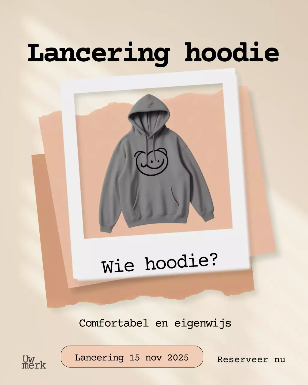 Grijze moderne mode promotie Instagram-post