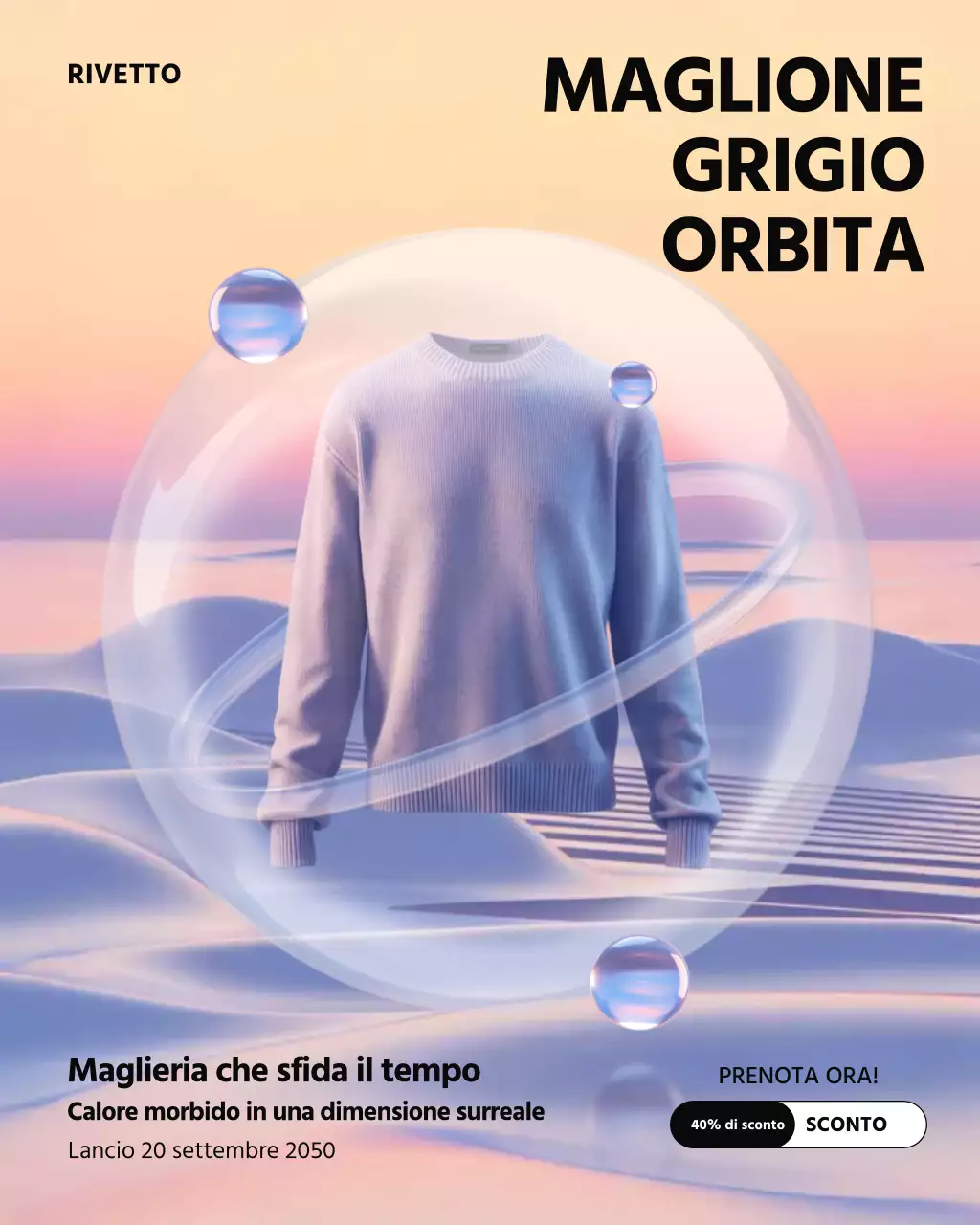 Post di Instagram sulla promozione della moda moderna grigia