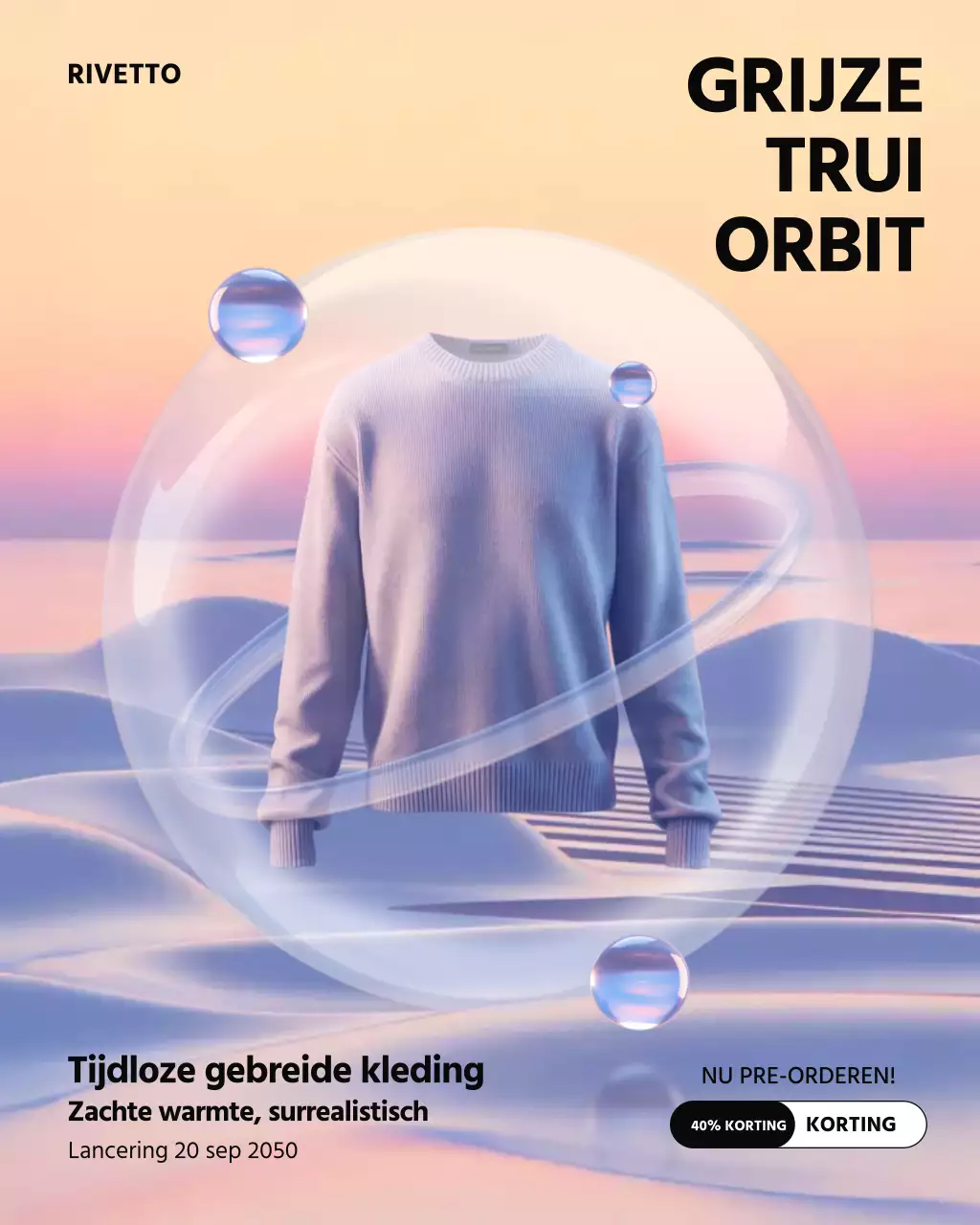 Grijze moderne mode promotie Instagram-post