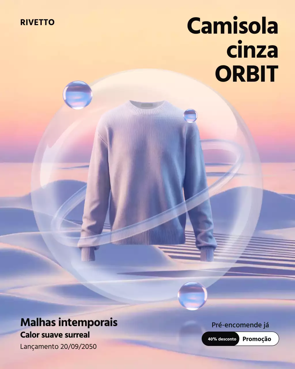Postagem de promoção de moda moderna cinza no Instagram
