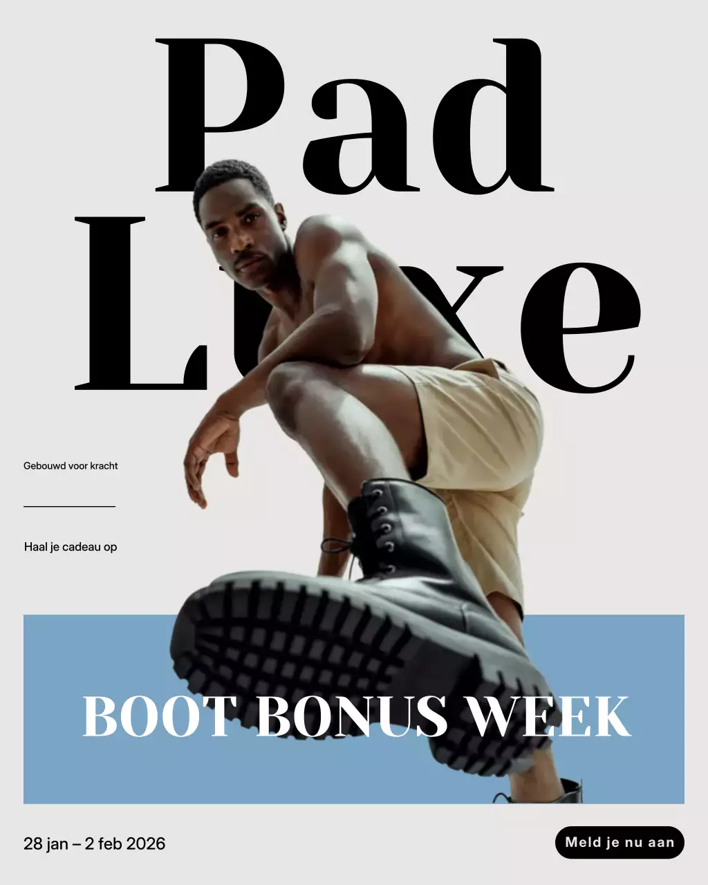 Beige Modern Footwear Promotie Instagram Post