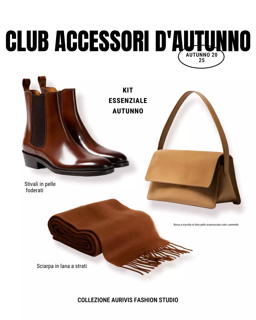 Promozione della moda moderna marrone