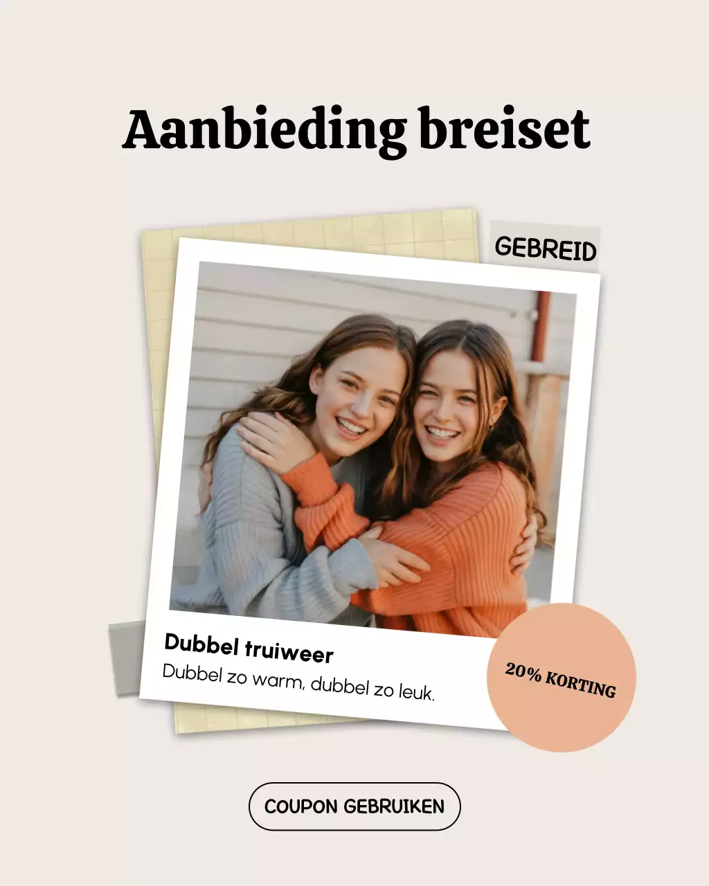 Beige moderne mode promotie Instagram-bericht