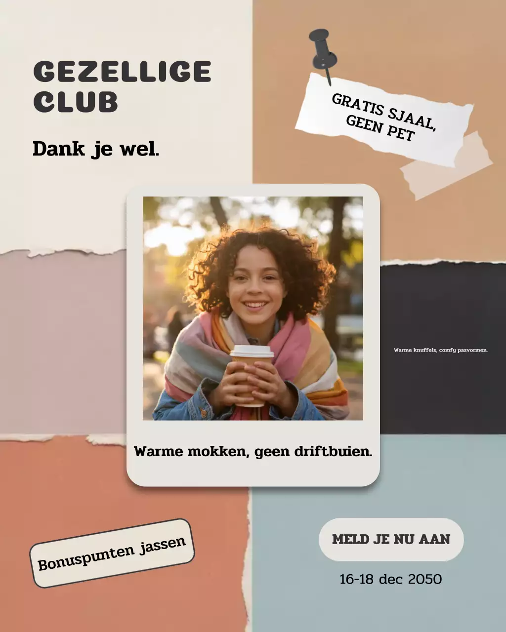 Beige Retro Koffie Promotie Instagram Post