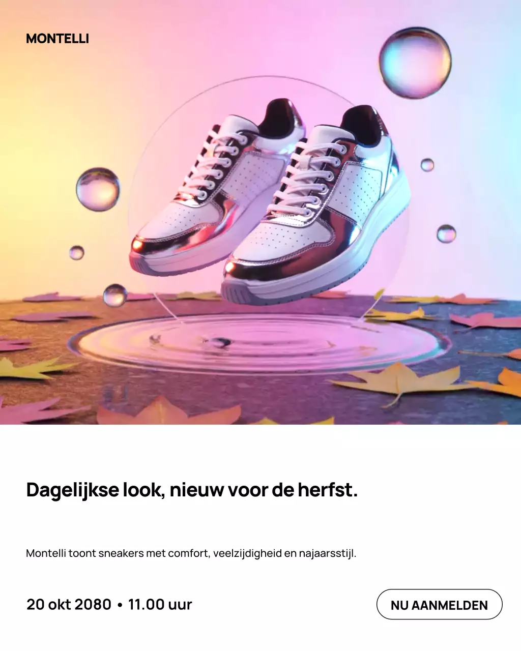 Instagram-bericht voor het Rainbow Modern Sneaker-evenement
