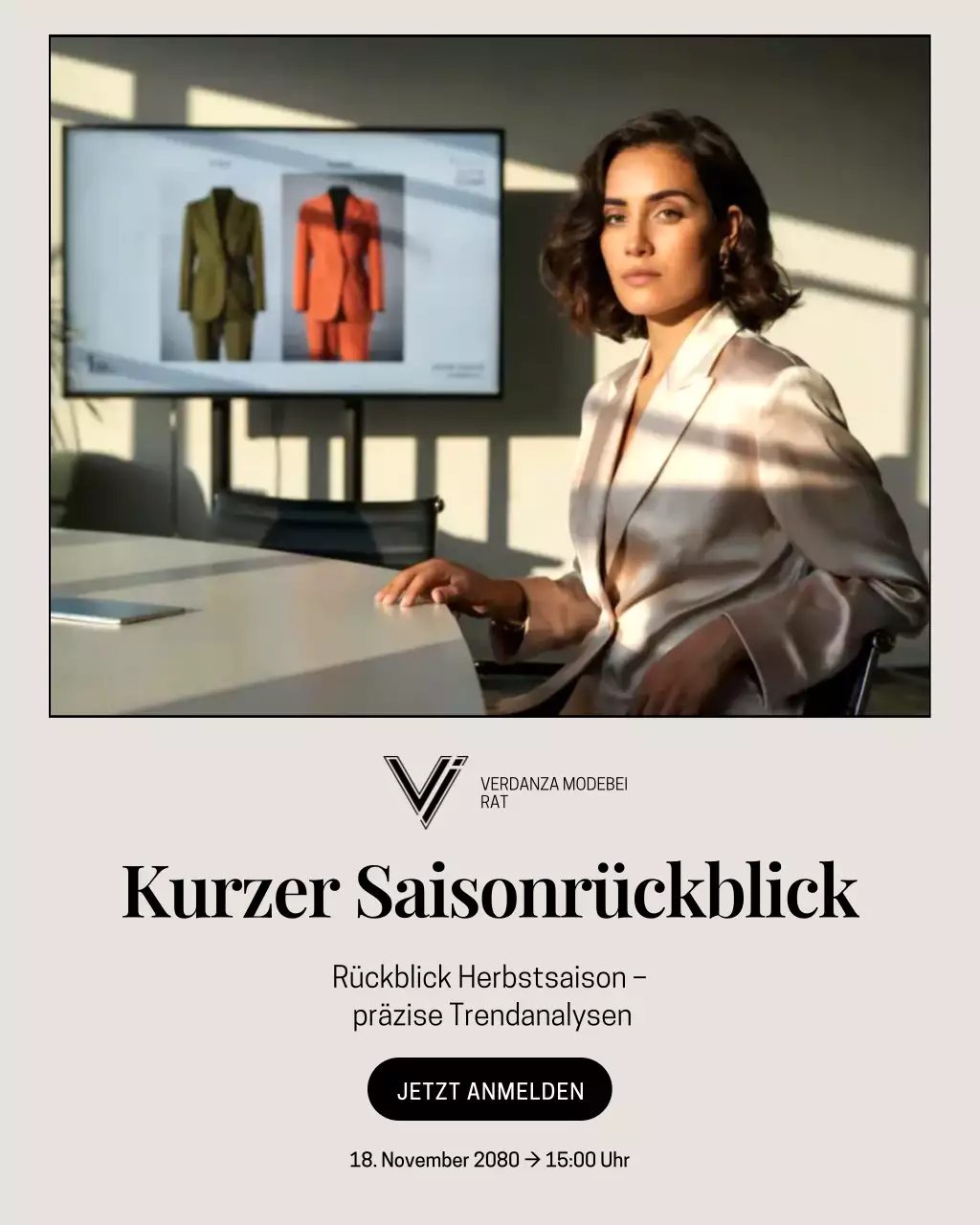 Beige Professional Fashion Event Instagram-Post