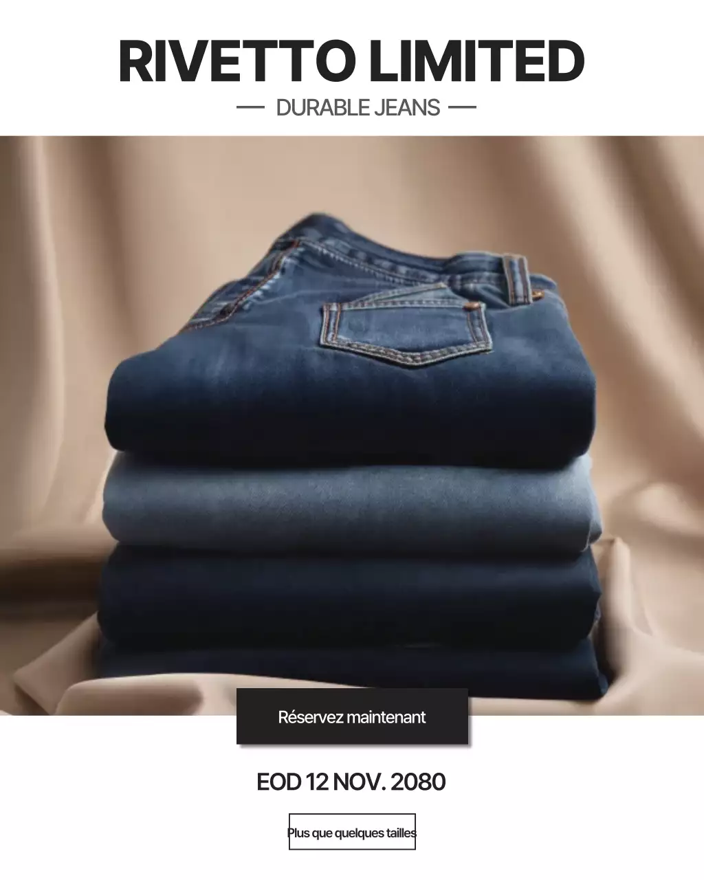 Publication Instagram de publicité Blue Modern Denim