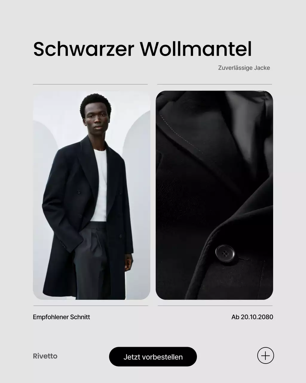 Instagram-Beitrag zur Promotion von Black Modern Fashion