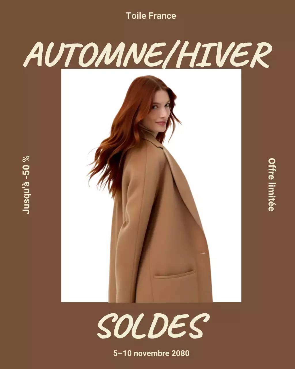 Publication Instagram de promotion de la mode moderne beige