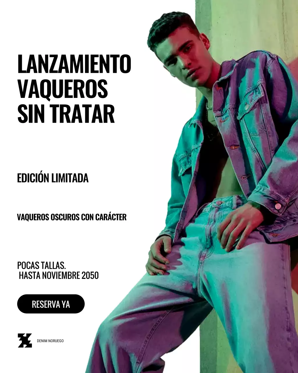 Publicación de Instagram de promoción de moda de Blue Trendy