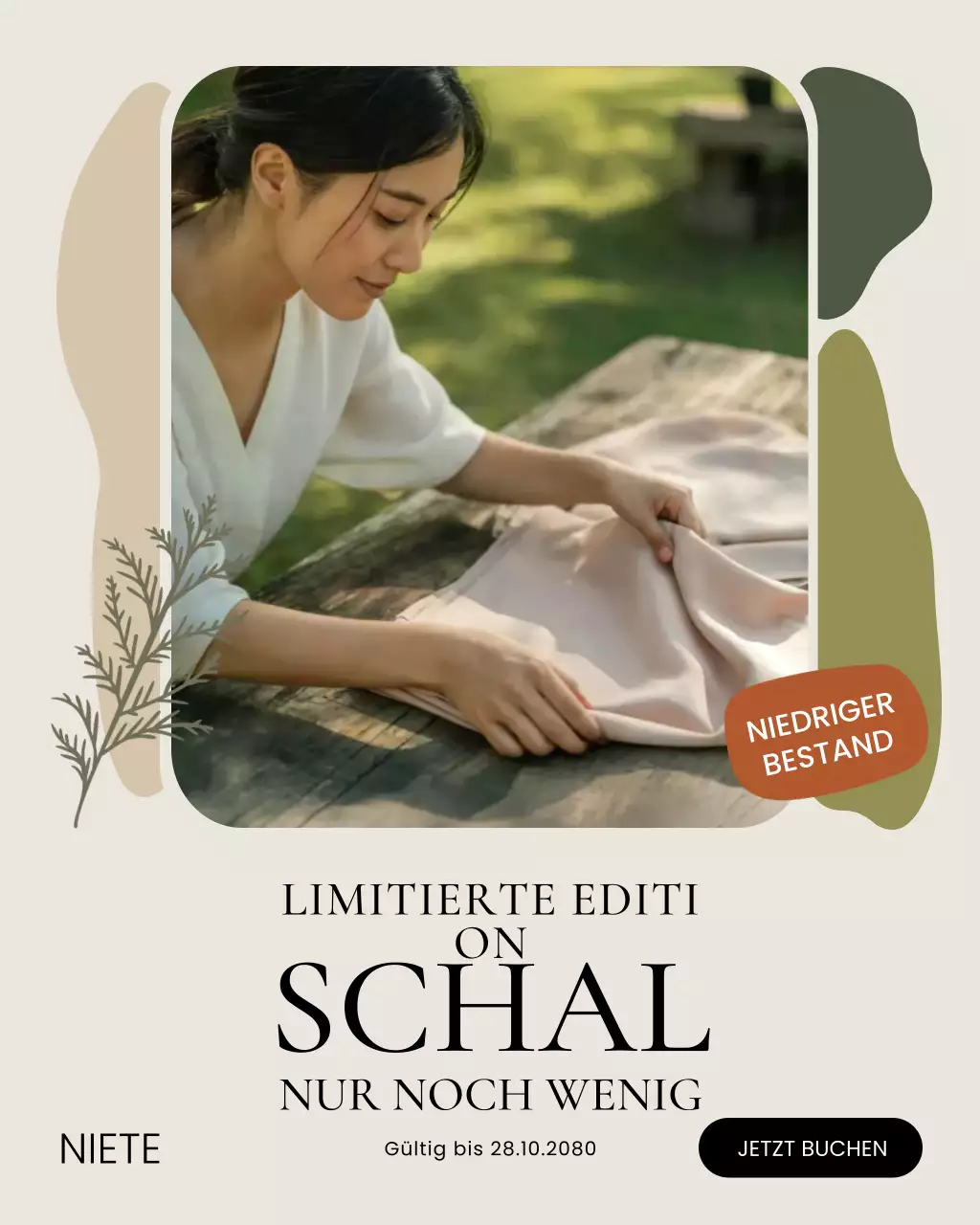 Instagram-Beitrag zu moderner Modewerbung