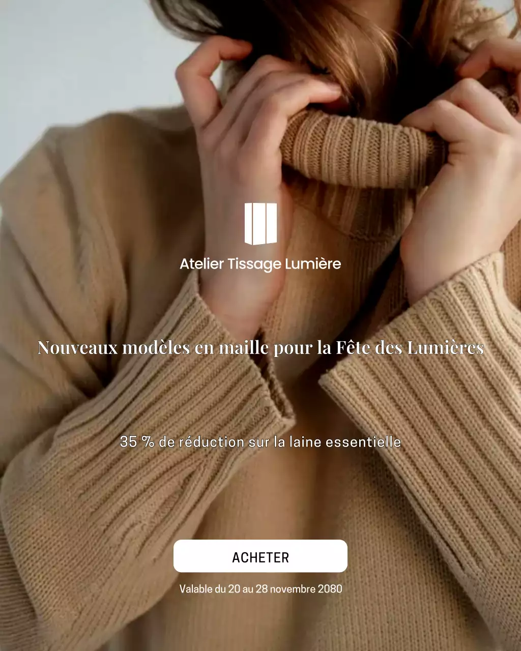 Affiche Instagram de promotion de mode minimaliste