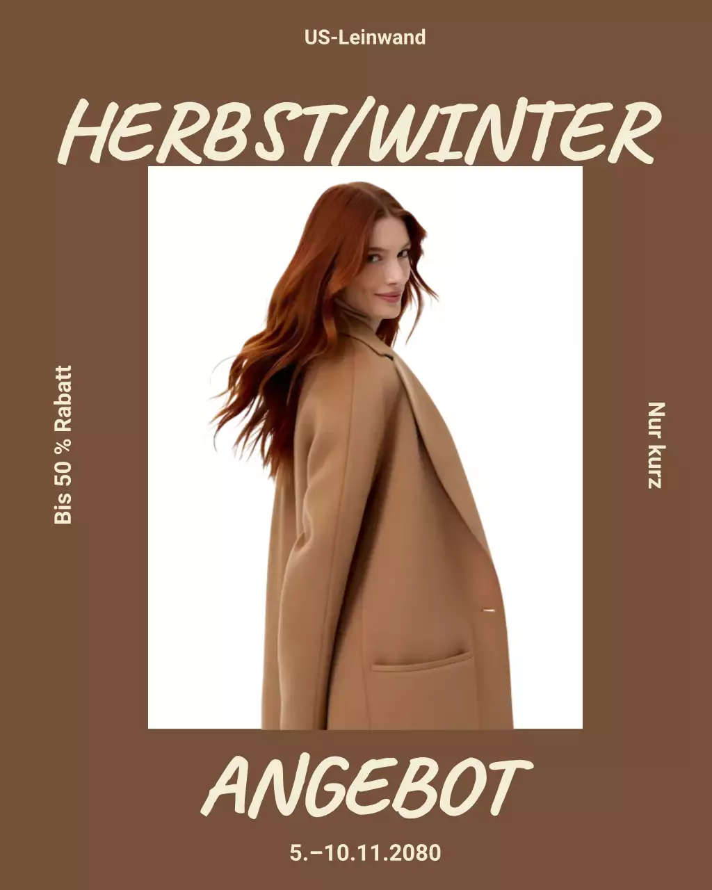 Instagram-Post zur Förderung von Beige Modern Fashion