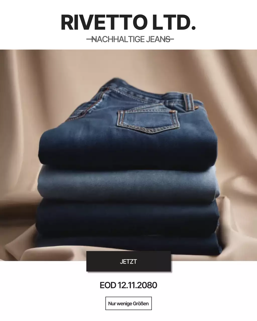 Instagram-Beitrag zu Blue Modern Denim-Werbung