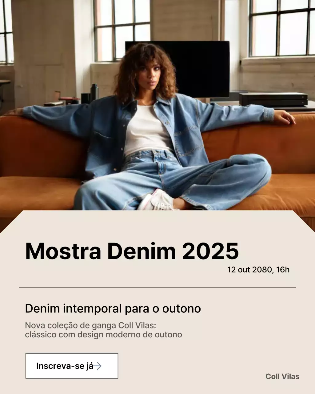 Publicação no Instagram sobre o anúncio da Blue Modern Fashion