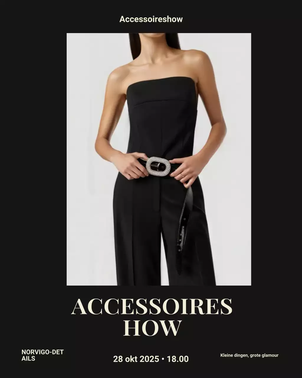 Instagram-bericht voor een Black Elegant Fashion Event