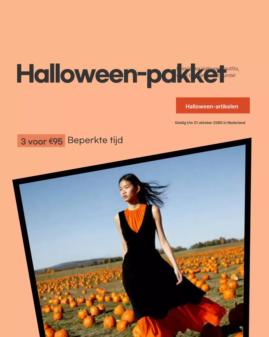 Oranje Trendy Mode Promotie Instagram Post