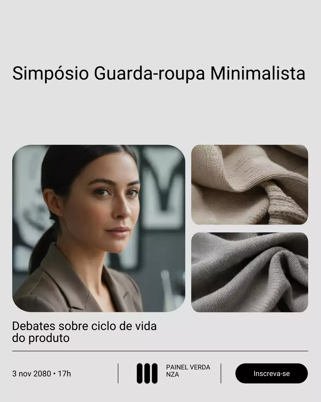 Postagem de promoção de moda moderna cinza no Instagram