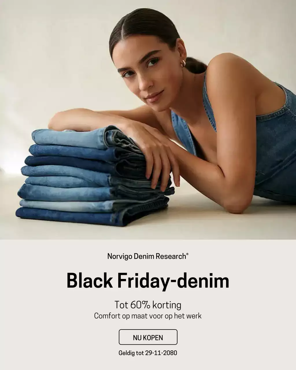 Blauwe moderne mode promotie Instagram-post