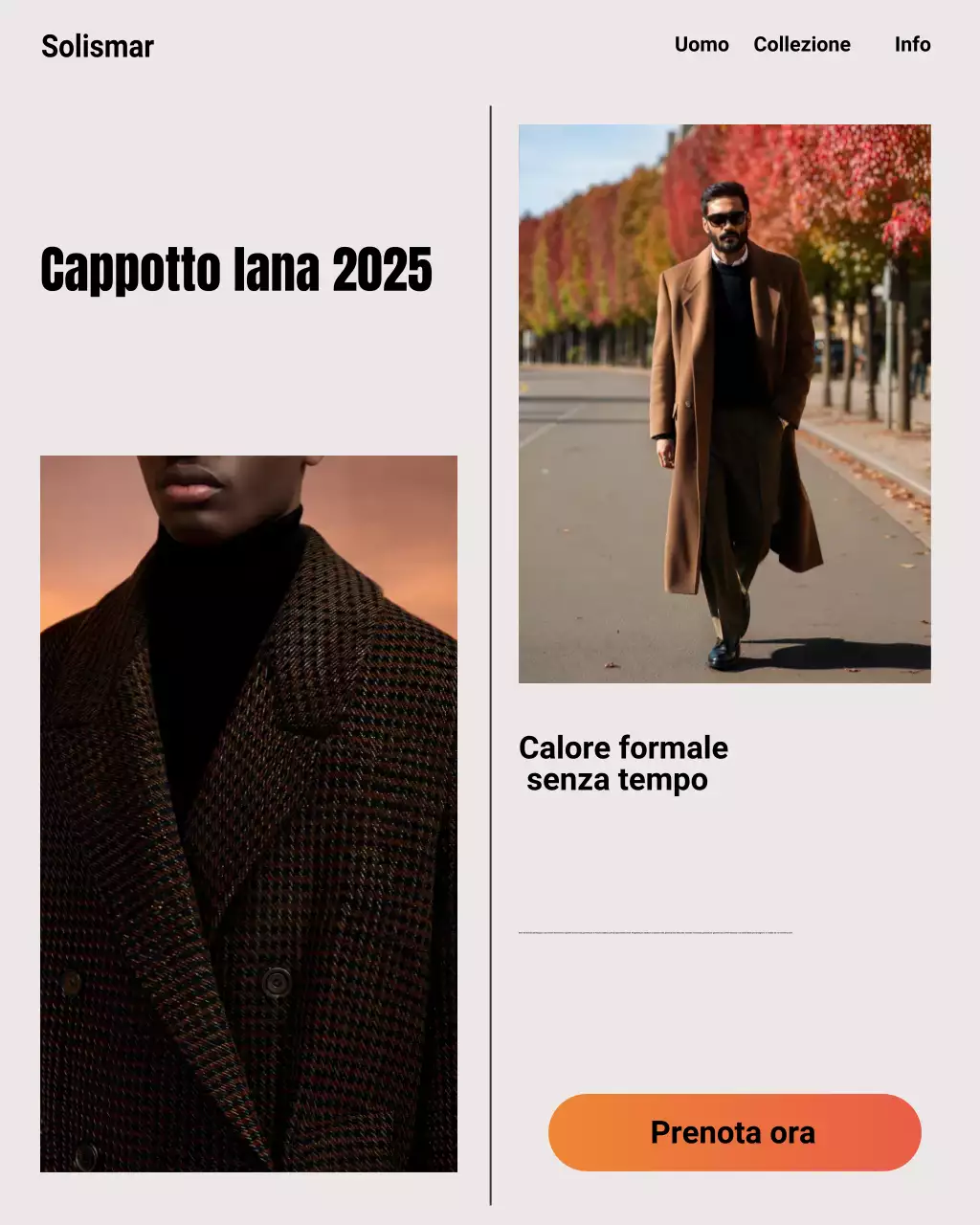 Post su Instagram della promozione Brown Classic Menswear