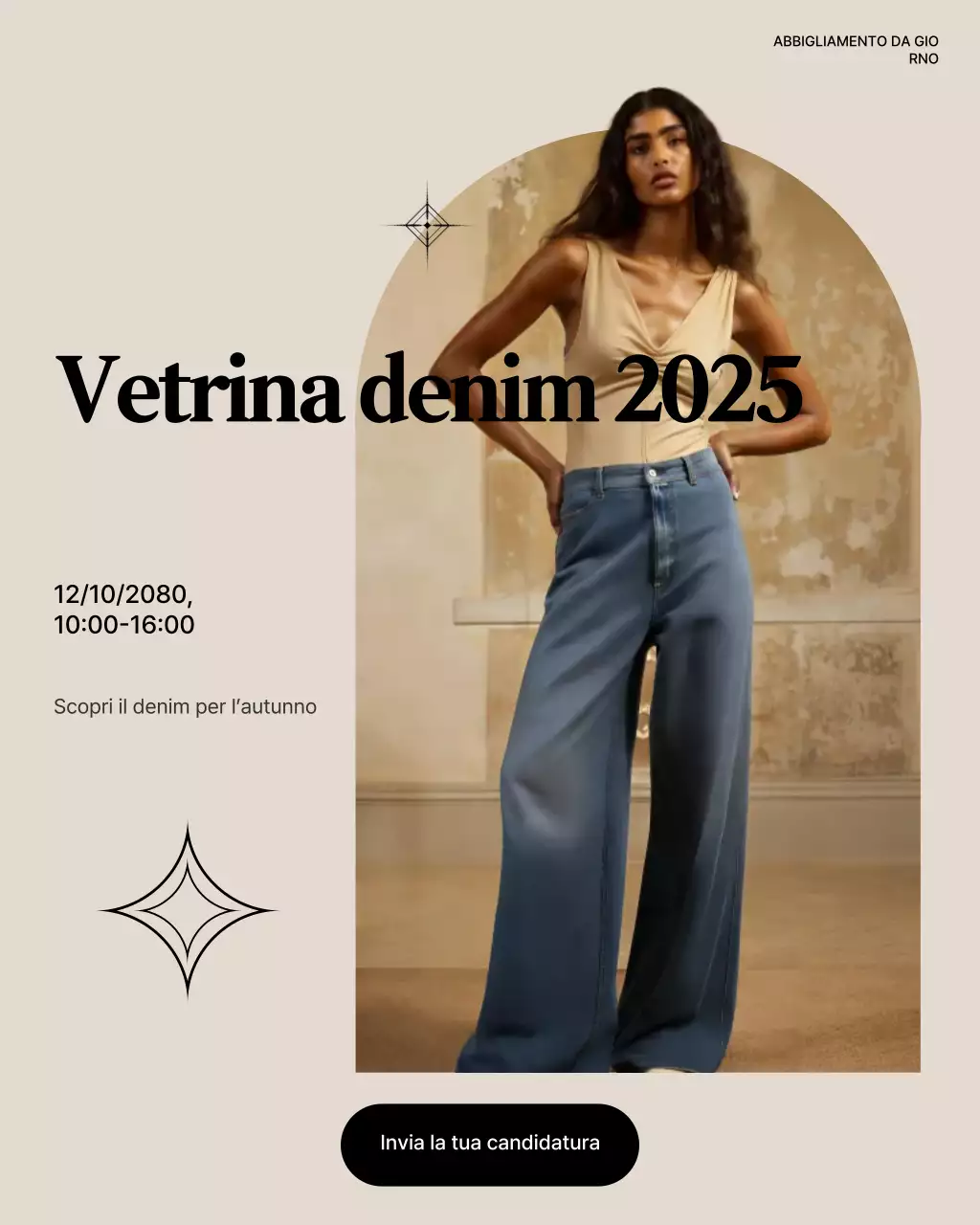 Post Instagram dell'evento Beige Modern Fashion