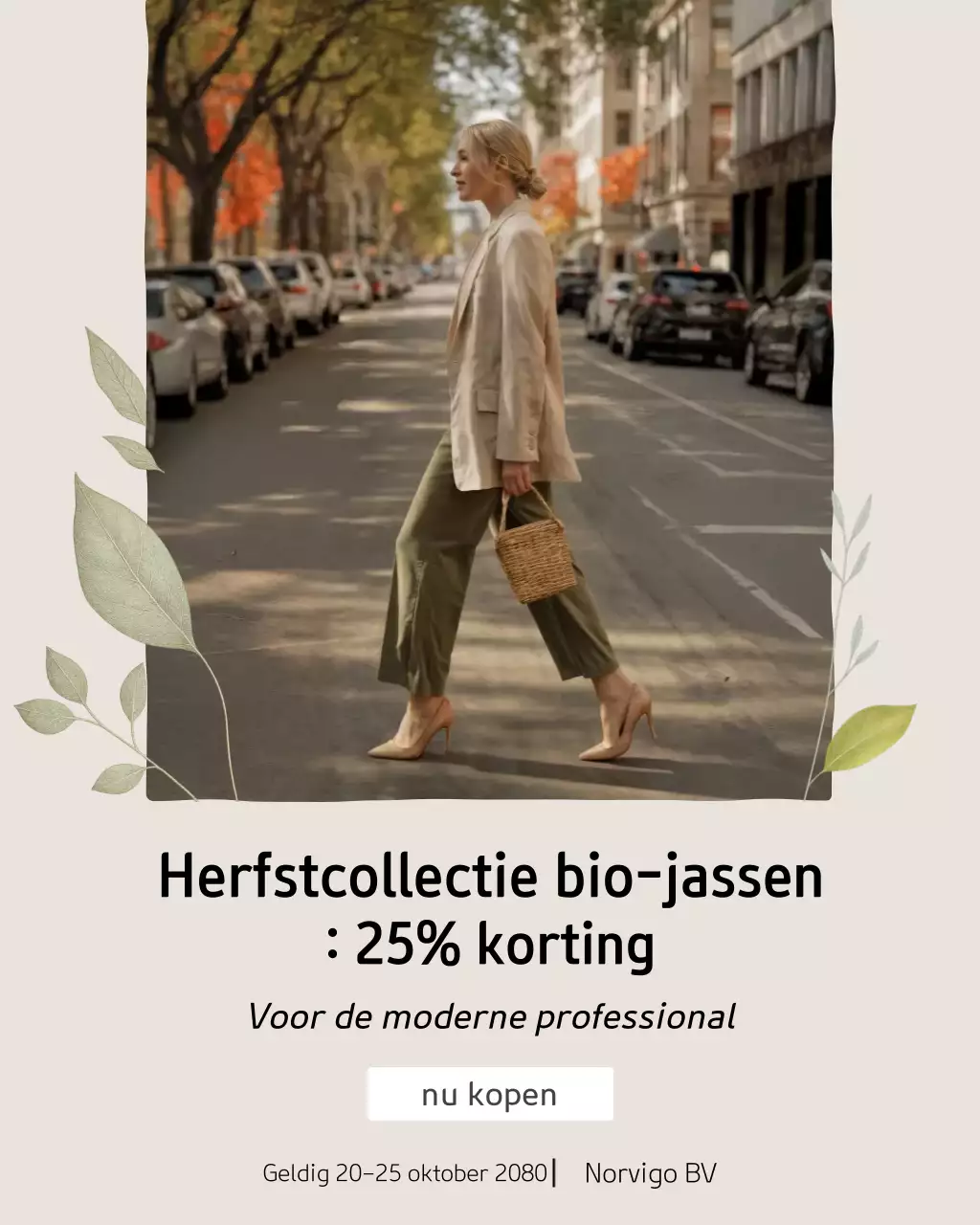 Beige moderne mode promotie Instagram-bericht