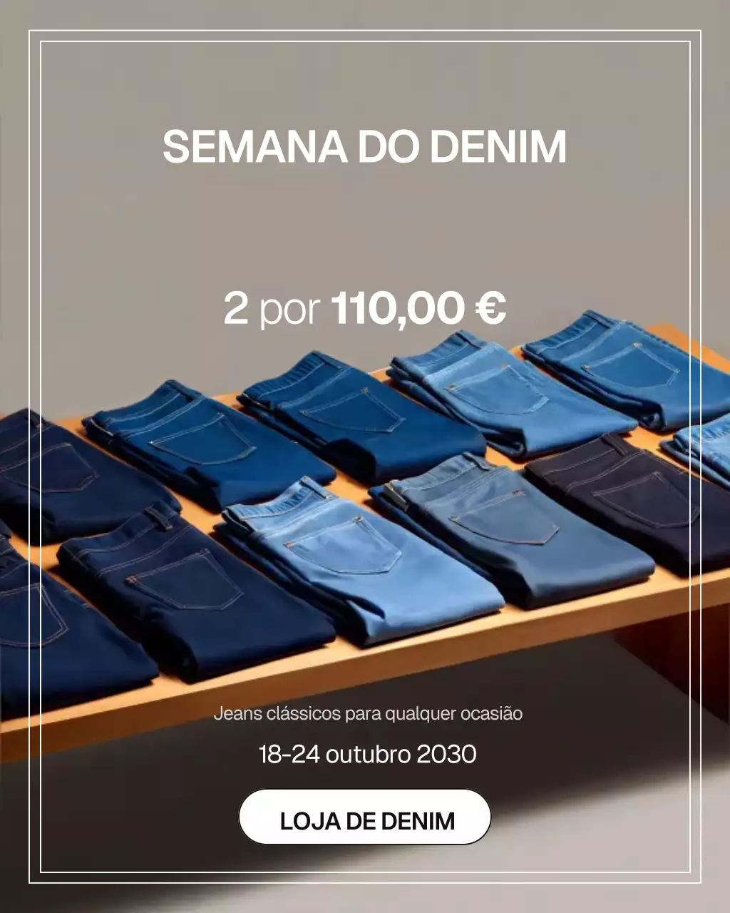 Postagem no Instagram da Blue Modern Fashion Sale