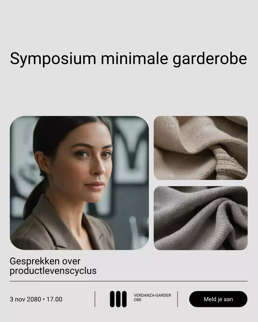 Grijze moderne mode promotie Instagram-post