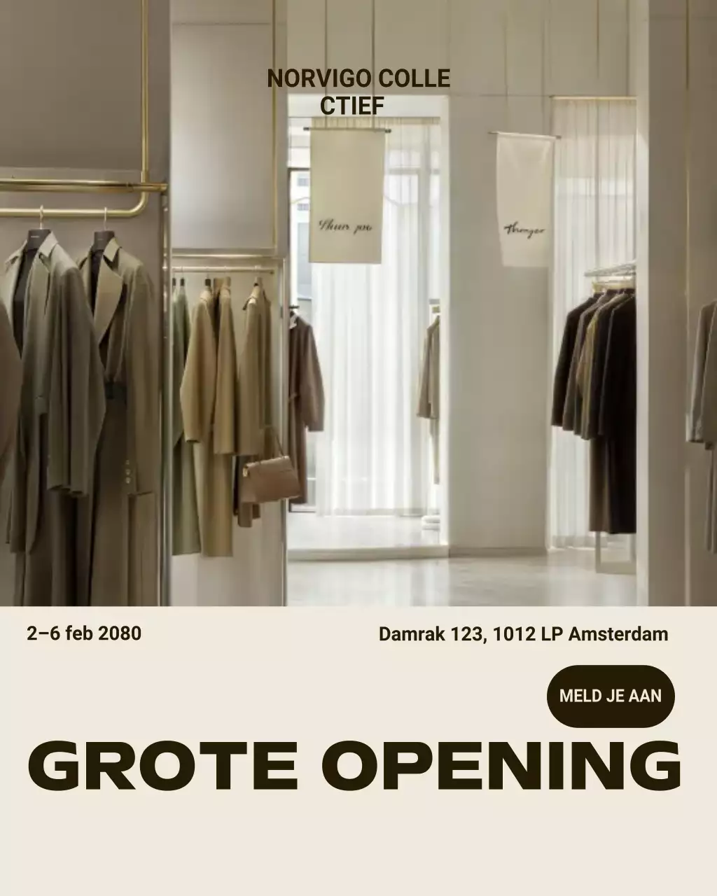 Beige moderne mode promotie Instagram-bericht