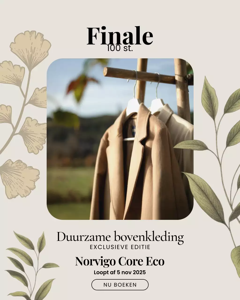 Instagram-bericht over de promotie van rustieke bovenkleding