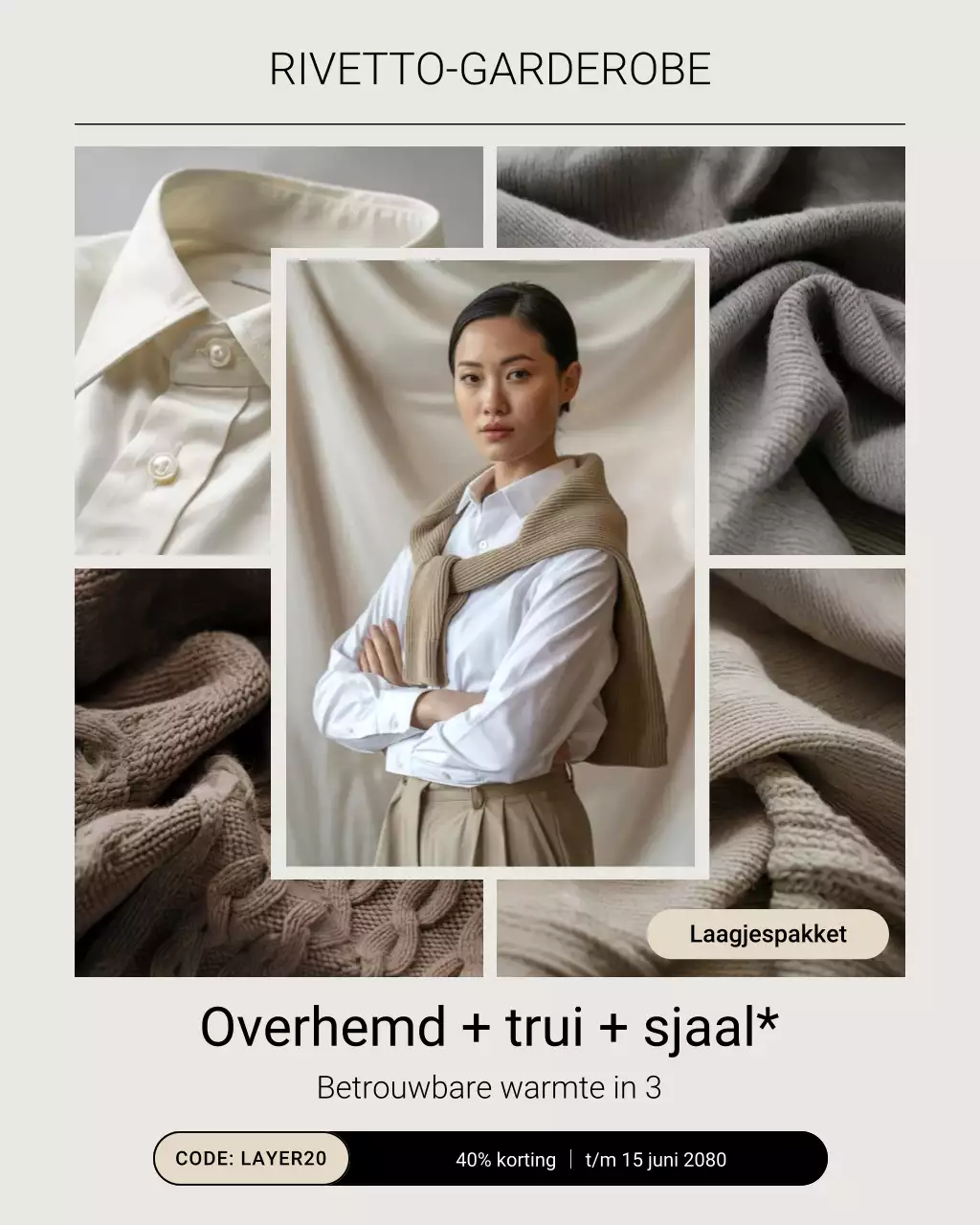 Instagram-bericht voor moderne modepromotie