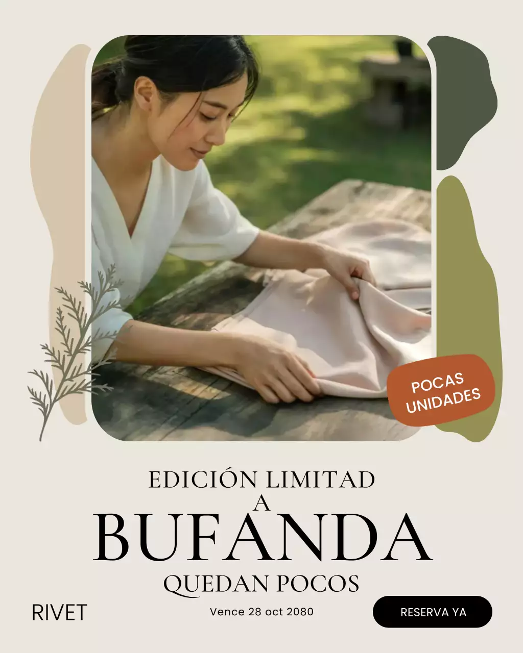 Publicación de Instagram de publicidad de moda moderna